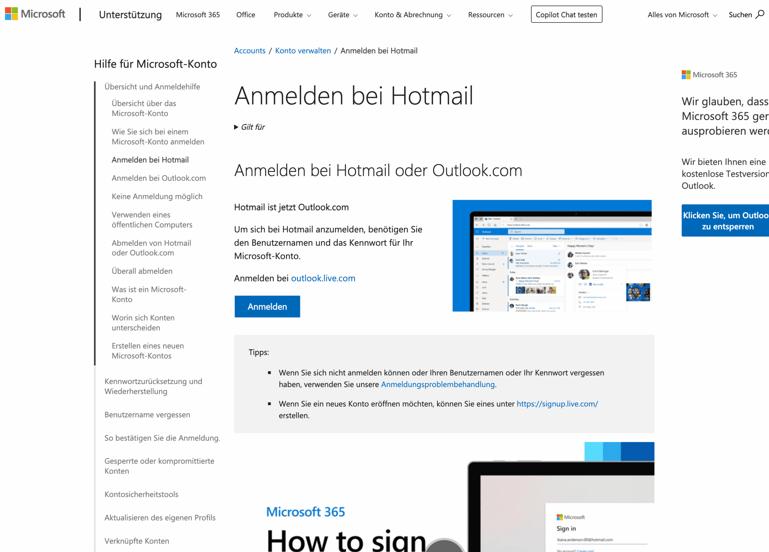 Hotmail-Login: Das sollten Sie jetzt unbedingt beachten